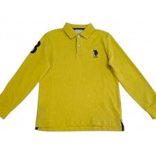 U.S.POLO ASSN US42577003  ΠΑΙΔΙΚΗ ΒΑΜΒΑΚΕΡΗ ΜΠΛΟΥΖΑ POLO ΜΑΚΡΥΜΑΝΙΚΗ ΓΙΑ ΑΓΟΡΙ  ΛΕΜΟΝΙ